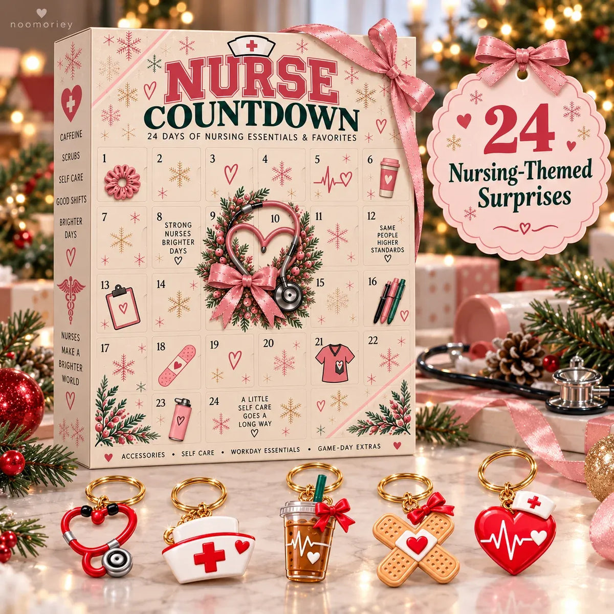 🎄🩺 24 Days of Nurse Christmas Surprises – A Different Healthcare-Inspired Design Behind Every Door
