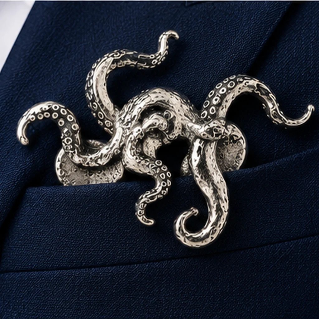 🦁✨ Luxury Sculpted Animal Brooch – Premium Statement Piece for Suits & Blazers