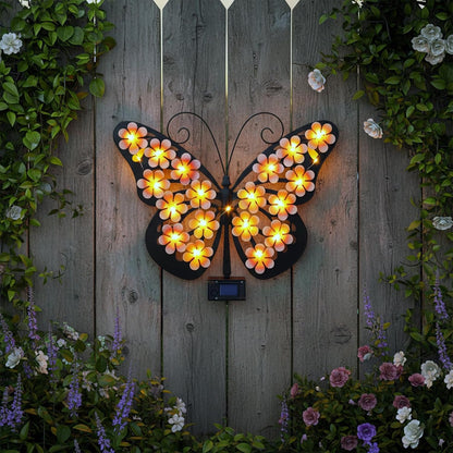 🦋Solar Lights Outdoor Metal Butterfly Wall Decor