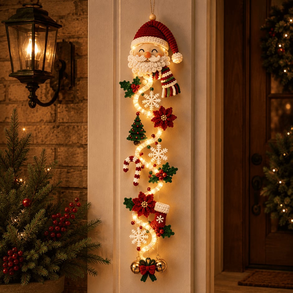 MerryCascade™ Glowing Christmas Door Hanger