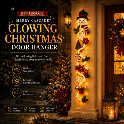 MerryCascade™ Glowing Christmas Door Hanger