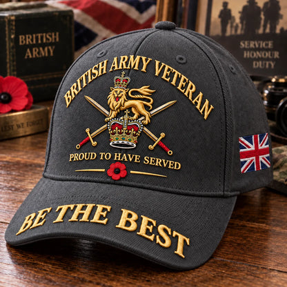 🎖️🇬🇧 Proud to Have Served Veteran Cap – A Timeless Tribute to British Military Service