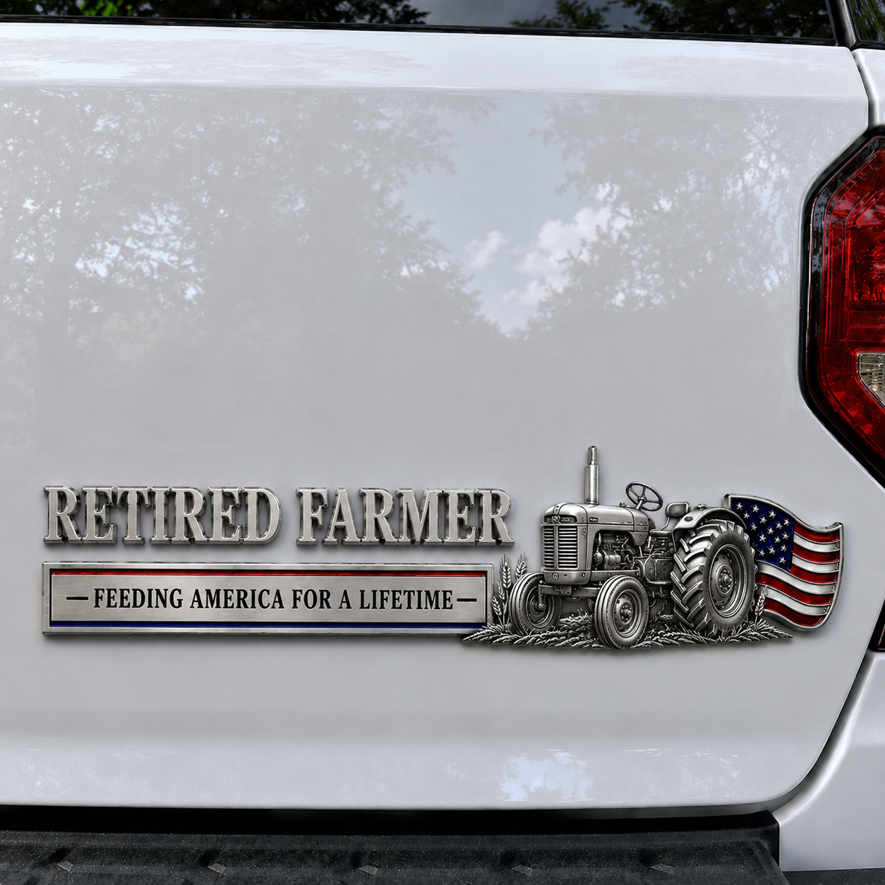 🔥Retired Farmer – Feeding America for a Lifetime Metal Emblem