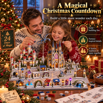 24-day Medieval Magic Dragon Castle Cathedral Advent Calendar