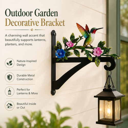 🏡✨ Decorative Hummingbird Garden Bracket