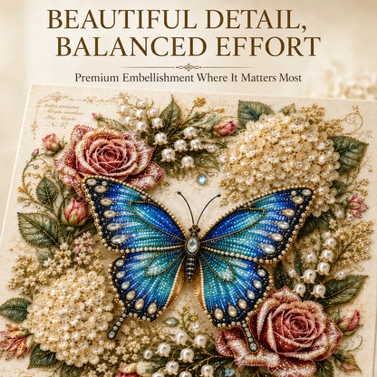 🦋💎 Shimmering Butterfly Garden Pearl Art Set – Sparkling DIY Floral Display