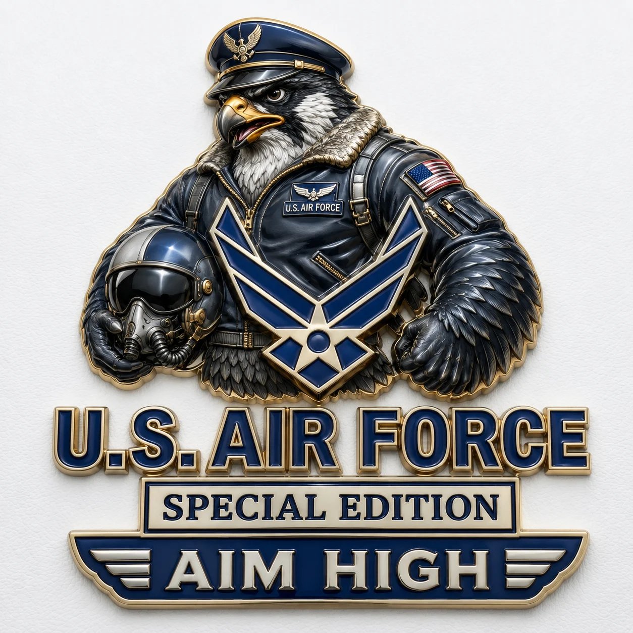 🇺🇸 Last Day Promo: 49% OFF 🎖️-US Air Force Falcon Aim High Car Emblem Metal Badge