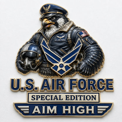 🇺🇸 Last Day Promo: 49% OFF 🎖️-US Air Force Falcon Aim High Car Emblem Metal Badge
