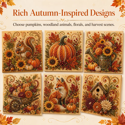 🍂✨Autumn Pearl Painting Kit - Relaxing DIY Craft to Create Sparkling Fall Artwork