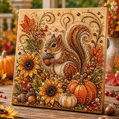 🍂✨Autumn Pearl Painting Kit - Relaxing DIY Craft to Create Sparkling Fall Artwork