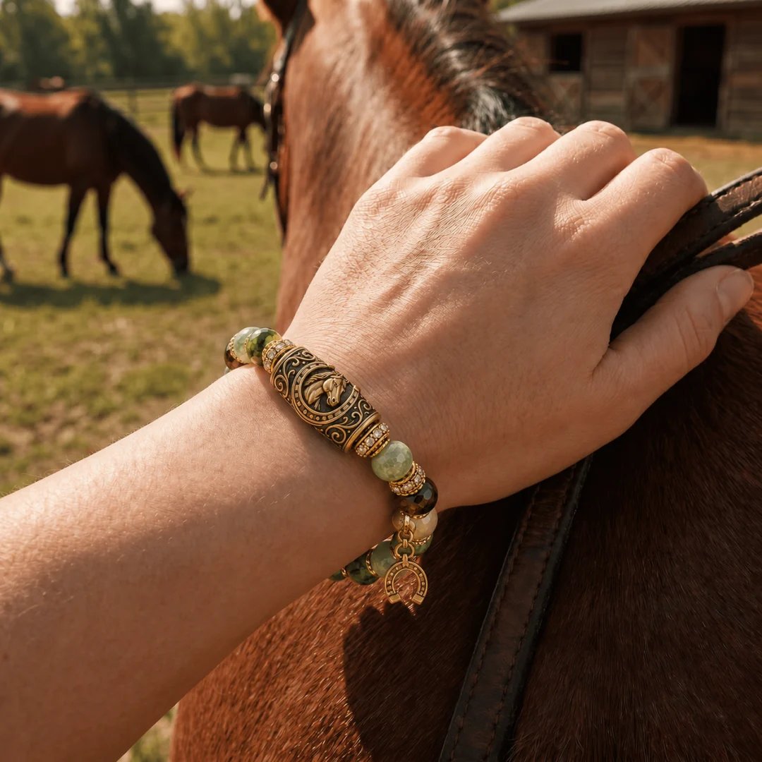 🐎 Western Horse Guardian Crystal Bracelet Collection