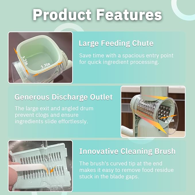 🥗✨ 5 In 1 Food Chopper | Manual Vegetable Cutter for Faster & Easier Meal Preparation
