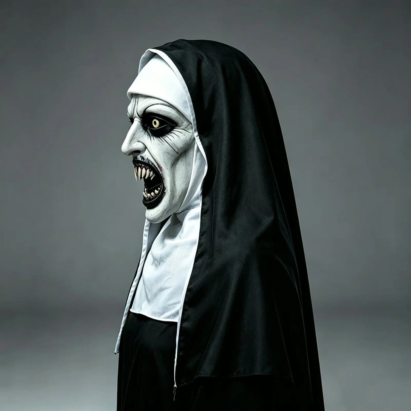 👁️😈 Spooky Qualteus Nun Mask – Become The Nightmare They Won’t Forget