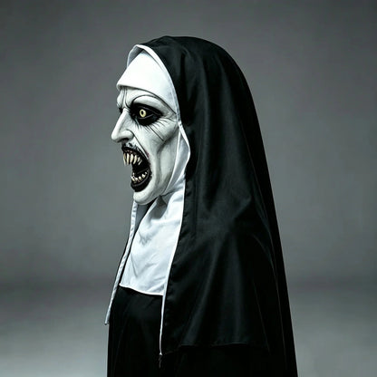 👁️😈 Spooky Qualteus Nun Mask – Become The Nightmare They Won’t Forget