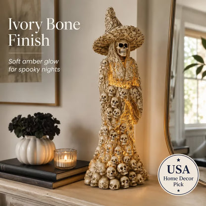 💀🧙‍♀️Skeleton Witch Ornament