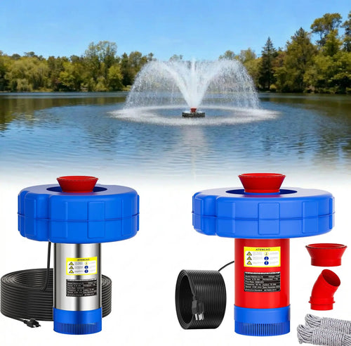 1 HP High-Performance Floating Pond Fountain Aerator – 15,000 GPH Automatic Aeration System for Large Ponds & Lakes