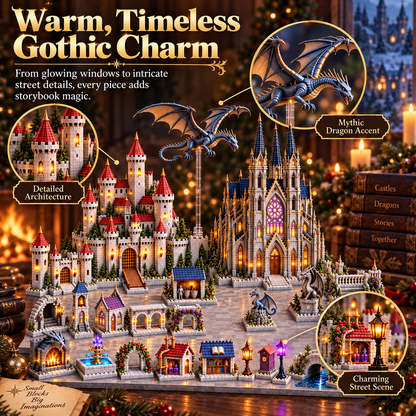 24-day Medieval Magic Dragon Castle Cathedral Advent Calendar