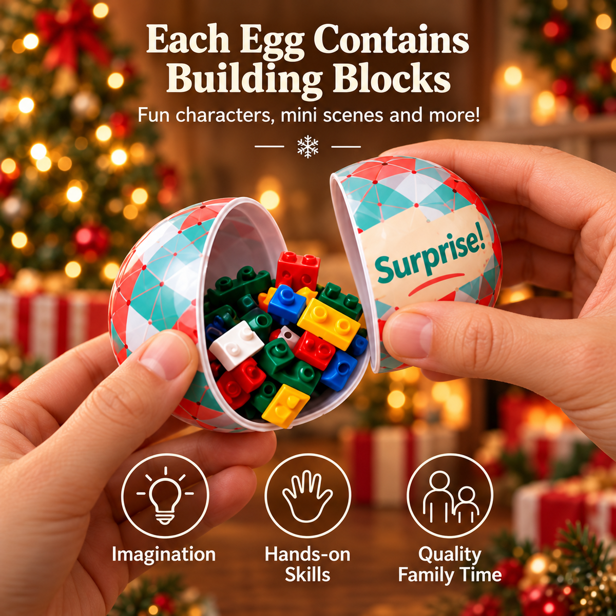 🎄🎅 2026 Christmas Capsule Building Blocks, Surprise Mini Building Set