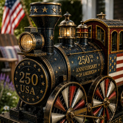 🔥Limited time 49% OFF🔥🚂USA 250 “Liberty Express” Train Garden Wind Spinner -✈️ (Buy 2 Free Delivery Fee)