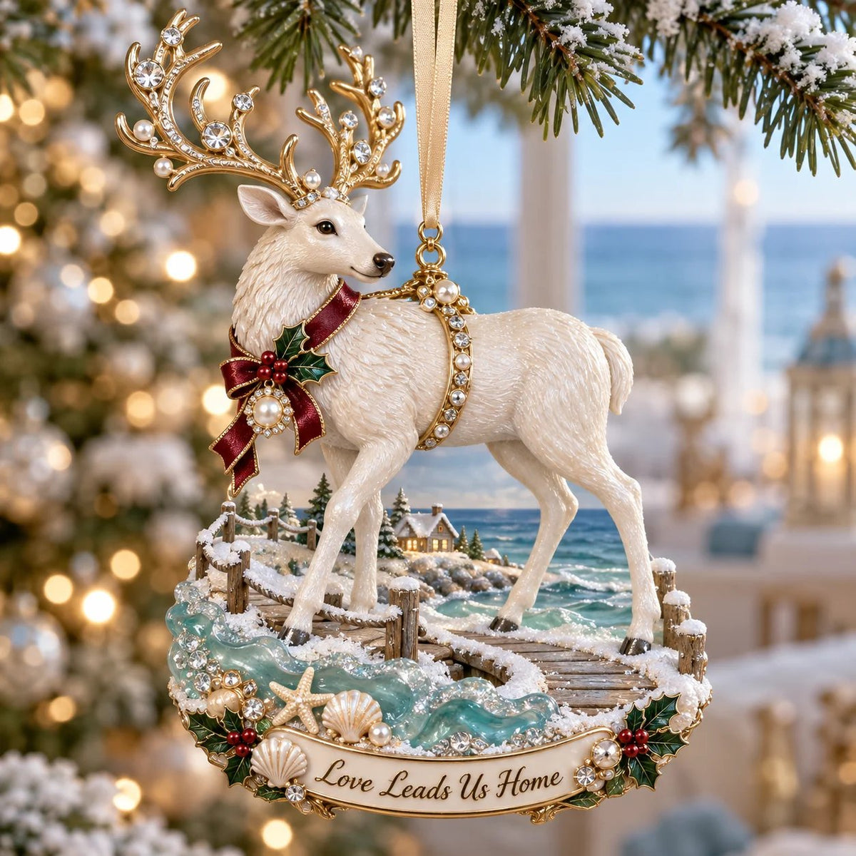 🌊🎄 Seaside Christmas Keepsake Ornaments – 8 Elegant Coastal Holiday Designs