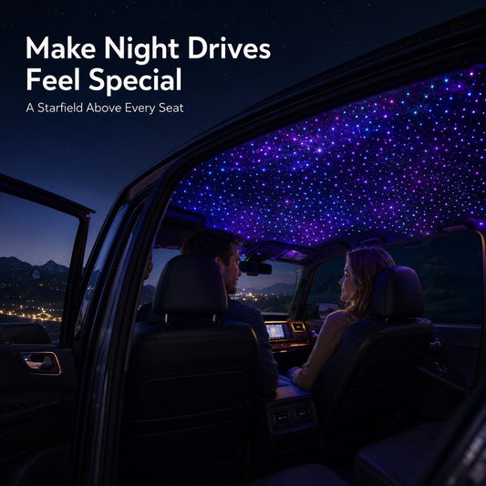 🌌 Multicolor Car Starlight Headliner Kit