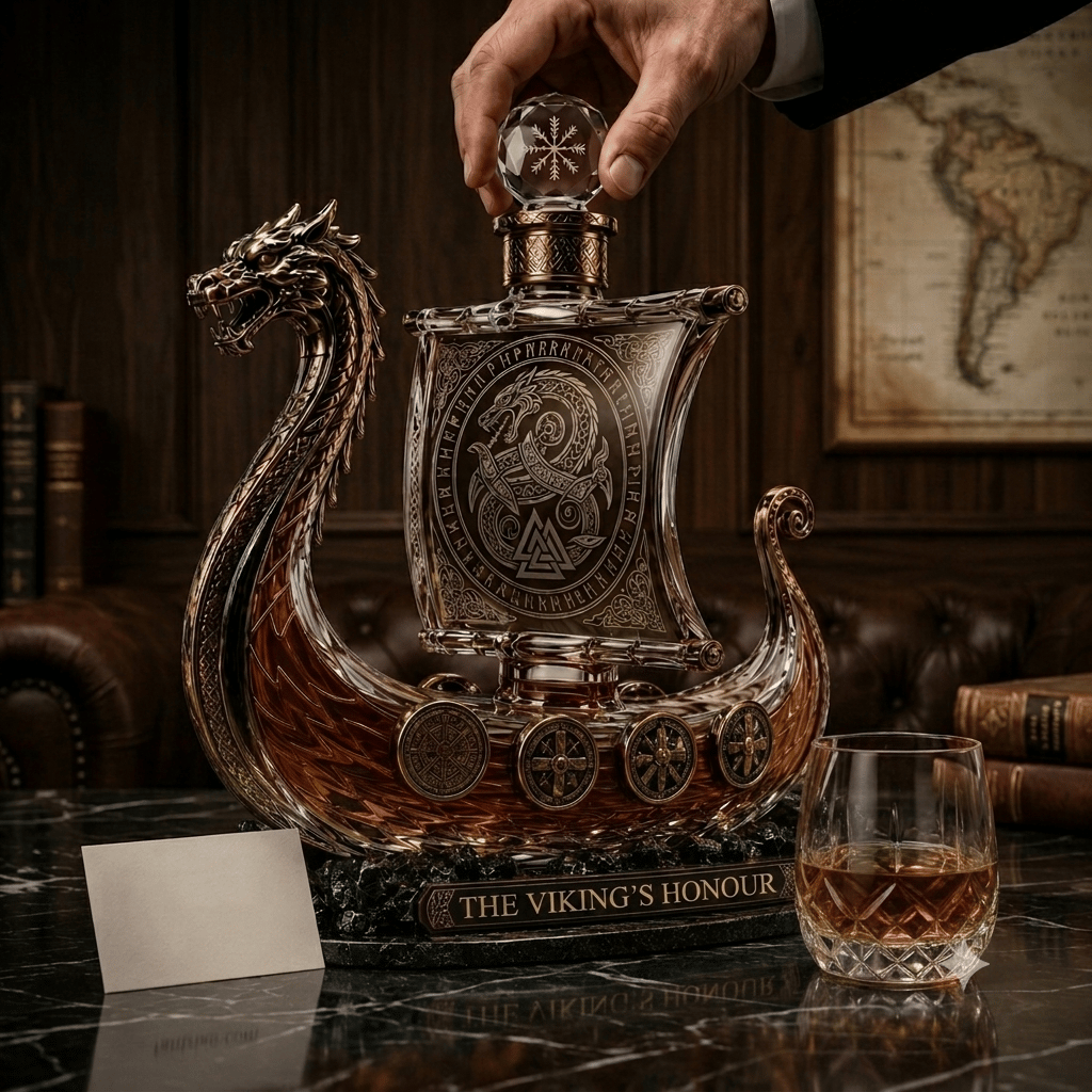 ⚔️ The Viking's Honour - Limited Edition Crystal Whiskey Decanter