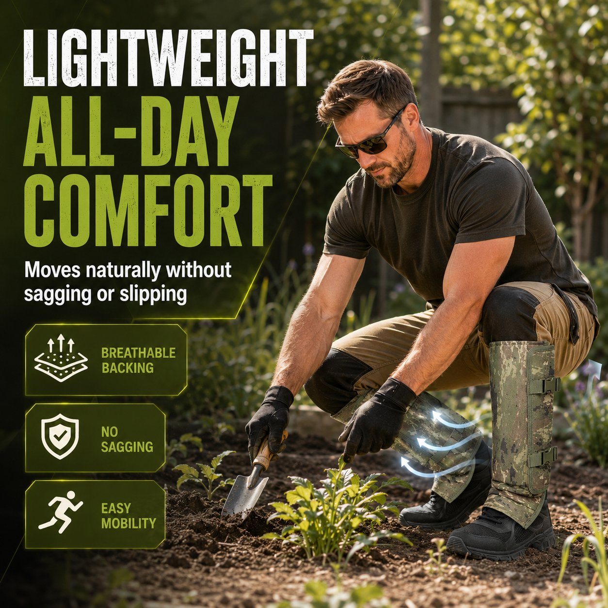 🦾Heavy-Duty Armored Leg Gaiters & Gardening Shin Guards