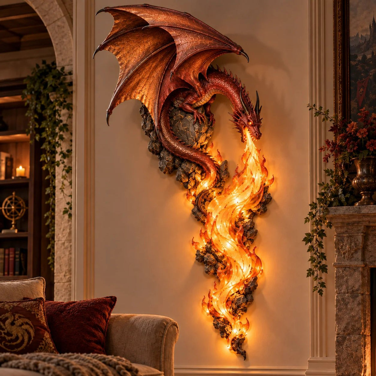 🐉 Dragonfire Guardian™ Wall Sconce – A Legendary Flame Awakens On Your Wall 🔥