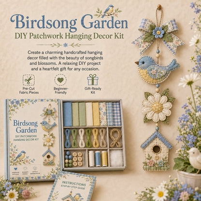 🔥Last Day 49% OFF - ✨🧵 DIY Patchwork Hanging Decor Kit | A Heartfelt Handmade Decoration Full of Love & Memories