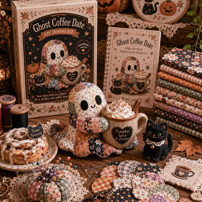 🧵49% Off Last Day - 👻Little Ghost’s Cozy Halloween DIY Patchwork Kit