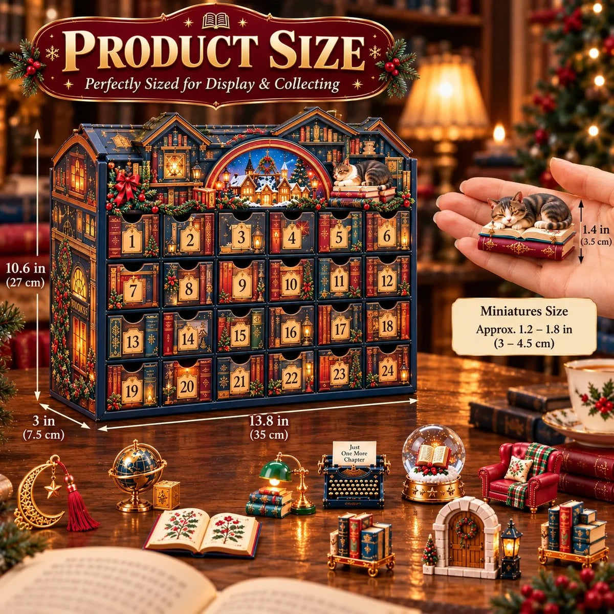 🎄 49% OFF 📚 24 Nights of Bookish Joy Advent Calendar – 24 Unique Mini Literary Treasures for Readers & Book Lovers
