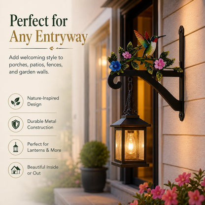 🏡✨ Decorative Hummingbird Garden Bracket