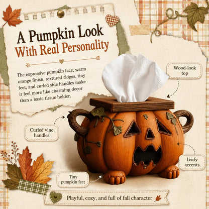Pumpkin Halloween Tissue Box Cover