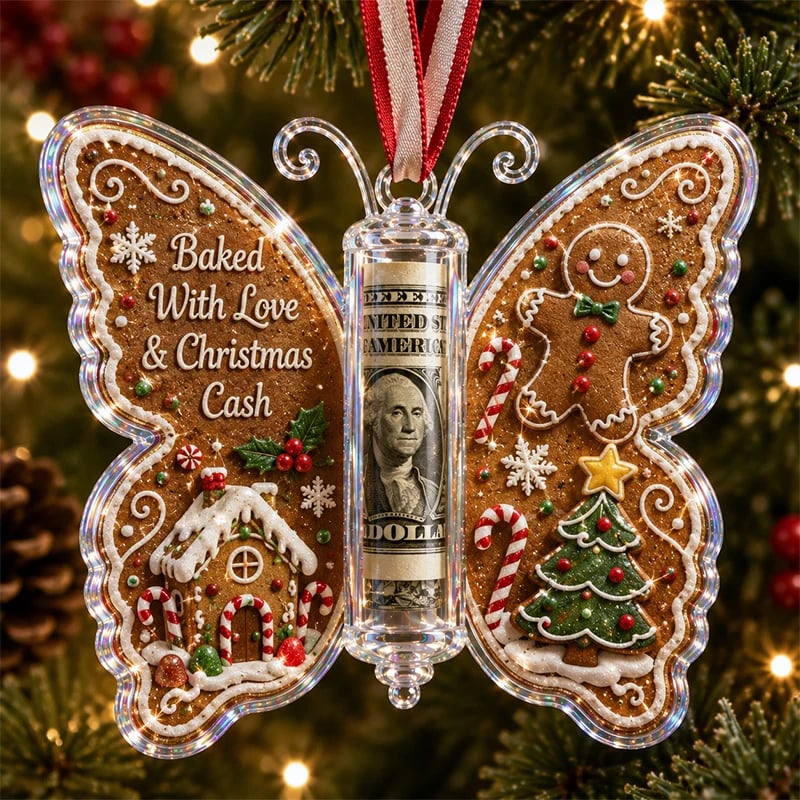 Christmas cash ornament design