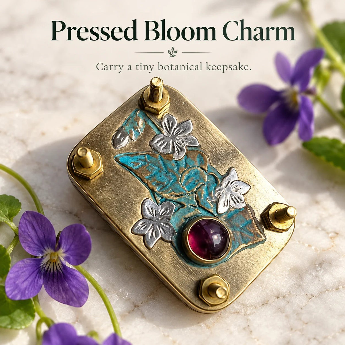 🌸📖 Little Bloom Keepsake Flower Press – Pocket-Sized Botanical Press Kit with 10 Pressing Sheets, 9 Floral Designs for DIY Crafts, Journaling & Nature Lover Gifts 🎁🌿