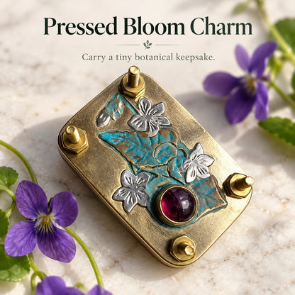 🌸📖 Little Bloom Keepsake Flower Press – Pocket-Sized Botanical Press Kit with 10 Pressing Sheets, 9 Floral Designs for DIY Crafts, Journaling & Nature Lover Gifts 🎁🌿