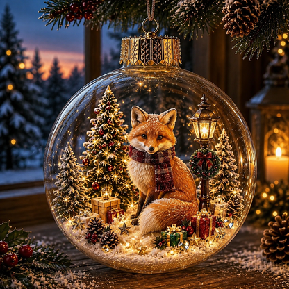 🎄✨ Magical Glass Christmas Ornaments