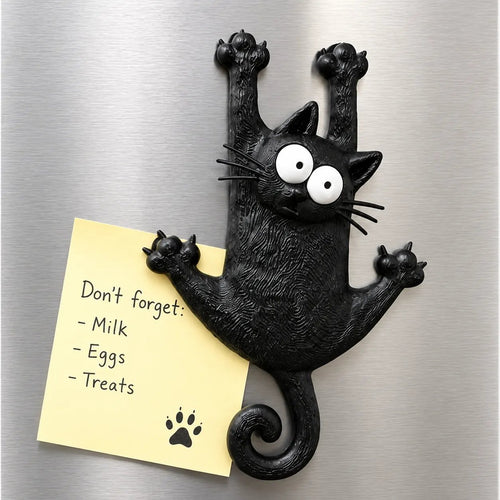 🐾 Hanging Black Cat Fridge Magnet