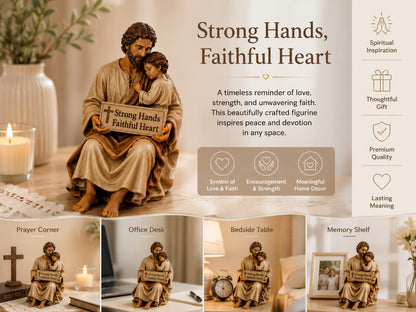 🔥Father's Day 65% OFF ✨Hand-Painted Ceramic Saint Joseph ✝️Protector of Fathers🙏