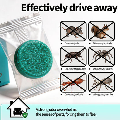 🐭 12 Pack Rodent Repellent Balls – Natural Mouse & Rat Deterrent for Home, Kitchen, Garage, Pantry & Storage Areas