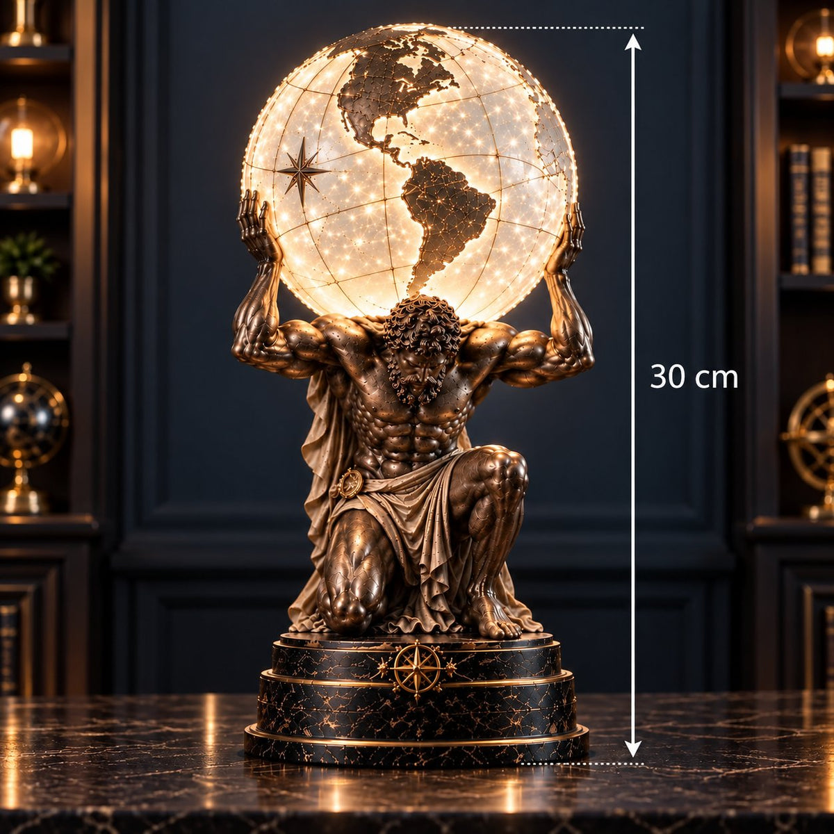 Atlas Illuminated World Sphere Lamp🌍