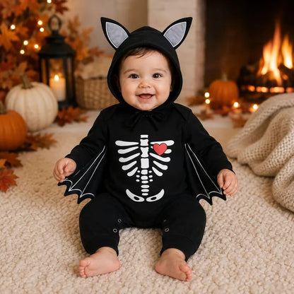 🎃🦇 Baby’s First Halloween Bat Romper – An Adorable Outfit for Little Spooky Memories