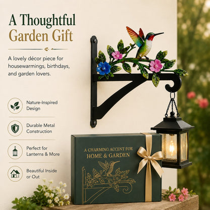 🏡✨ Decorative Hummingbird Garden Bracket