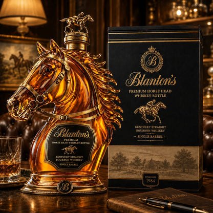 Blanton's Horse Head Single Barrel Bourbon Whiskey Bottle
