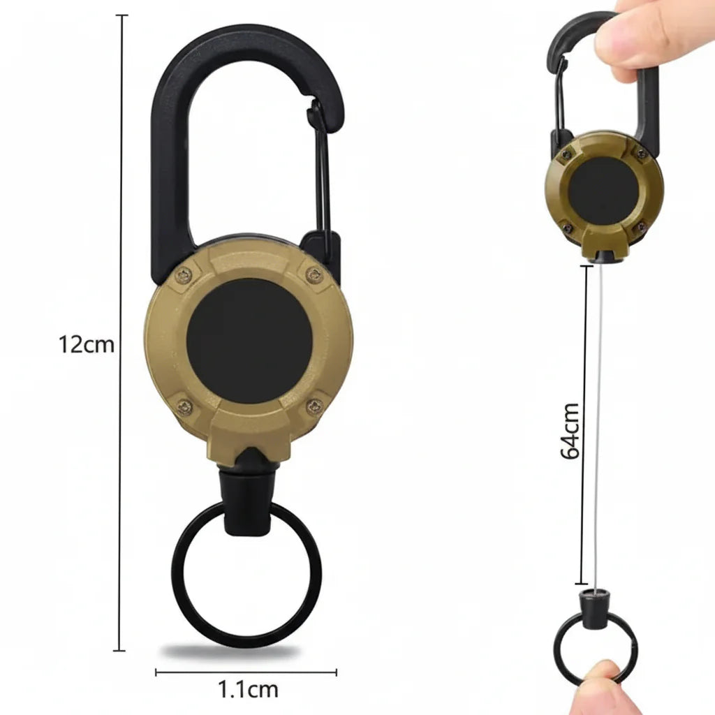 ✨Heavy‑Duty Retractable Keychain