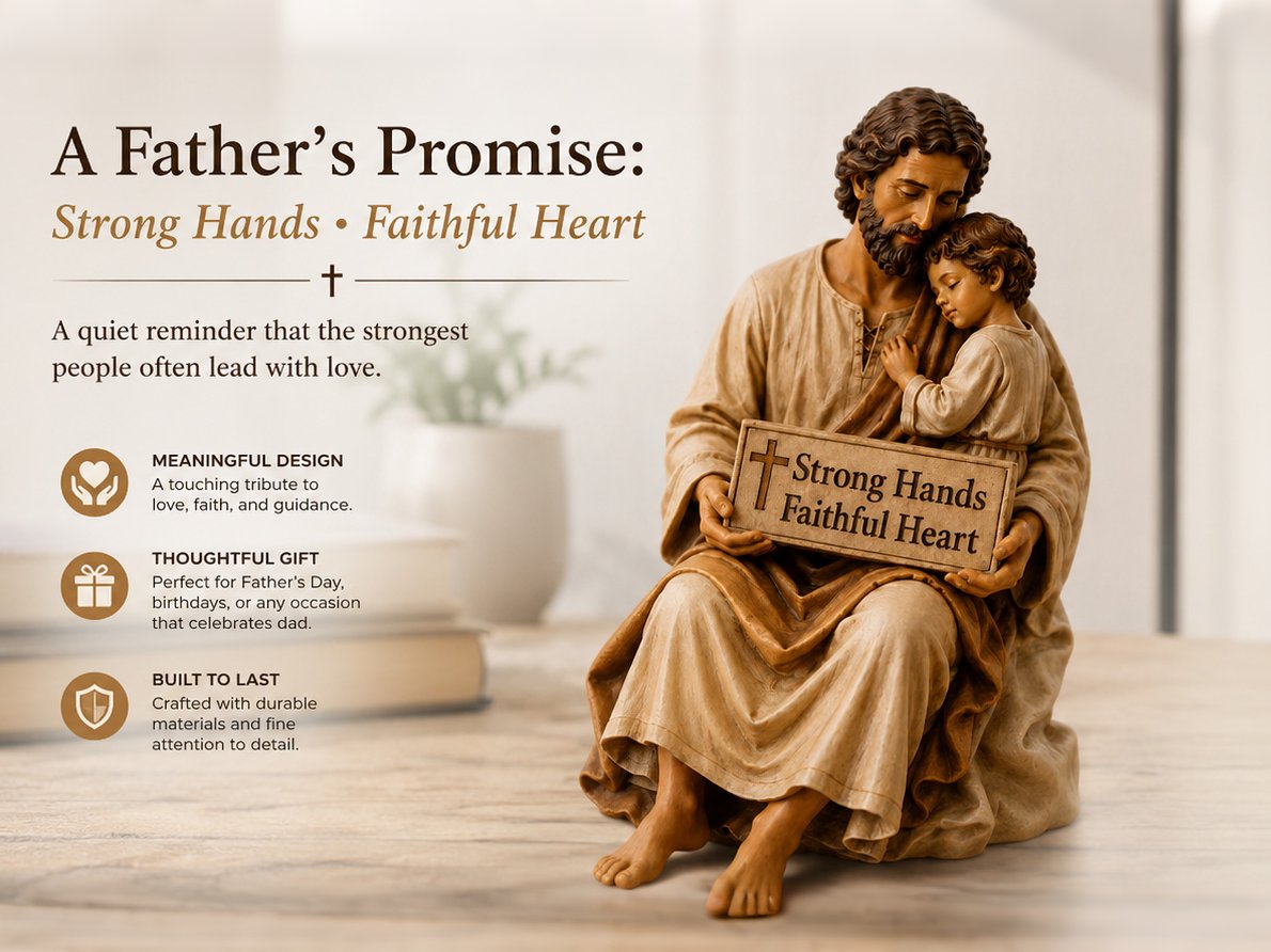 🔥Father's Day 65% OFF ✨Hand-Painted Ceramic Saint Joseph ✝️Protector of Fathers🙏