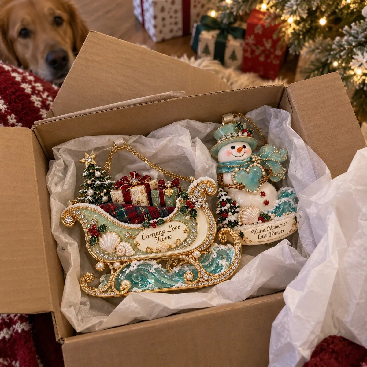 🌊🎄 Seaside Christmas Keepsake Ornaments – 8 Elegant Coastal Holiday Designs