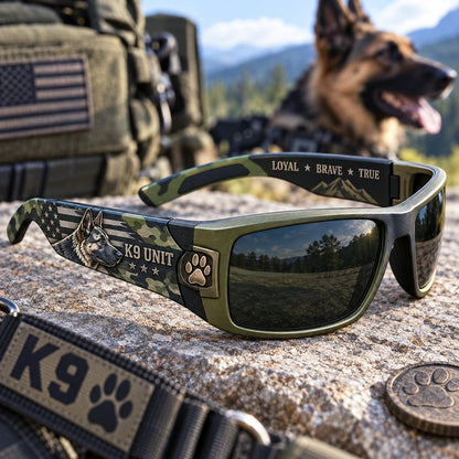 🐕‍🦺 K9 Guardian Sunglasses | Rugged K9-Inspired Design with Working-Dog Details & Bold Everyday Style