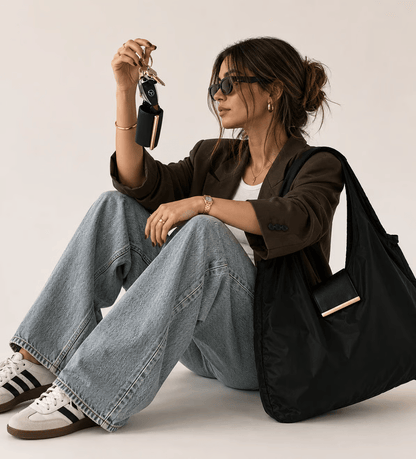 Varelli Charm Transformable Bag – Stylish Vegan Leather Tote & Keychain Charm