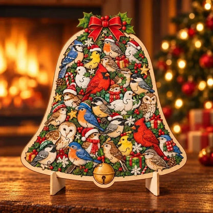 Wooden Christmas Puzzle with Stand — 8 Festive Designs to Build & Display